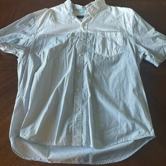 Vintage Tommy Bahama Mens Button Down XL Shirt (Blue & White) - Picture 1 of 3